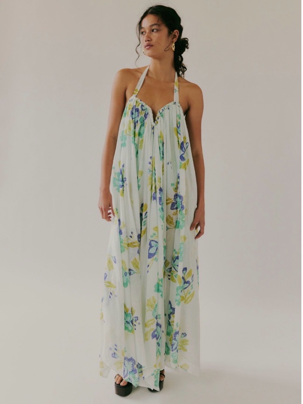 Free People (out of stock) Colorful Floral Fabuloso Maxi Dress